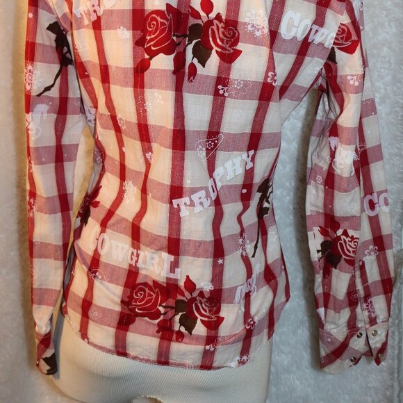 Roper cowgirl western shirt with pearl snaps size medium - Picture 9 of 9